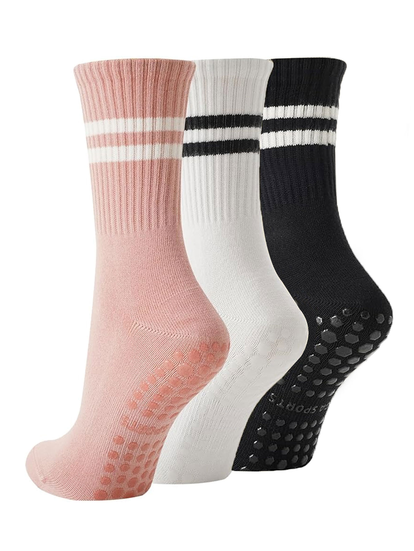 Grip Sock Yoga - 3 пары носков для йоги, нескользящие