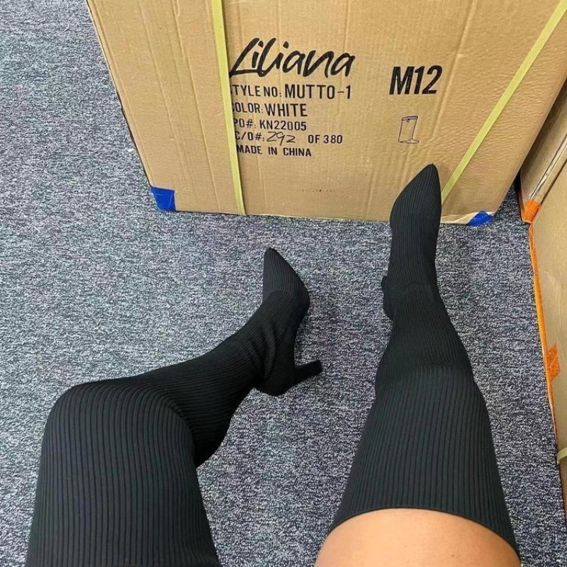 Женские модные сексуальные бот – обзор и цена Knee High Sock Women